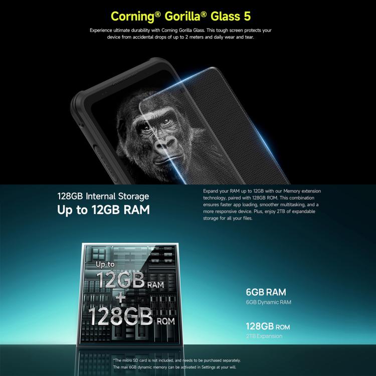 Ulefone Armor X31，6GB+128GB，夜視，IP68/IP69K 防護型手機，6.56 吋 Android 14 MediaTek Helio G91 八核心，網絡：4G，NFC，OTG，Armor X31