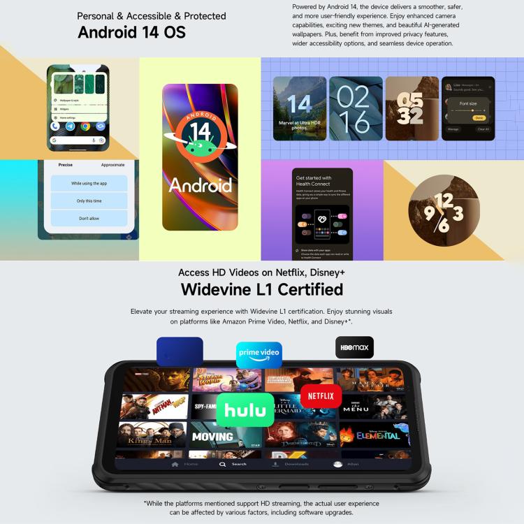 Ulefone Armor X31，6GB+128GB，夜視，IP68/IP69K 防護型手機，6.56 吋 Android 14 MediaTek Helio G91 八核心，網絡：4G，NFC，OTG，Armor X31
