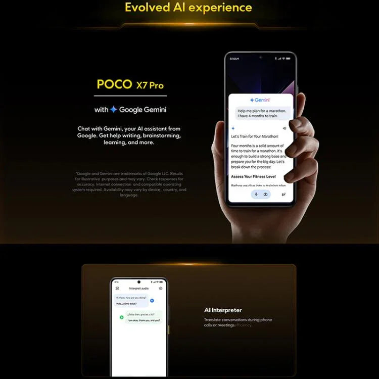 小米 POCO X7 Pro 5G 全球版，12GB+256GB，螢幕指紋，6.67 吋 小米 HyperOS 2 MediaTek Dimensity 8400-Ultra 八核心，NFC，網絡：5G，12GB+256GB