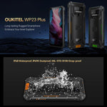 Oukitel WP23 Plus 防護型手機，8GB+256GB，6.52 吋 Android 14.0 Unisoc T606 八核心，NFC，OTG，網絡：4G，WP23 Plus 8GB+256GB