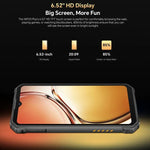 Oukitel WP23 Plus 防護型手機，8GB+256GB，6.52 吋 Android 14.0 Unisoc T606 八核心，NFC，OTG，網絡：4G，WP23 Plus 8GB+256GB