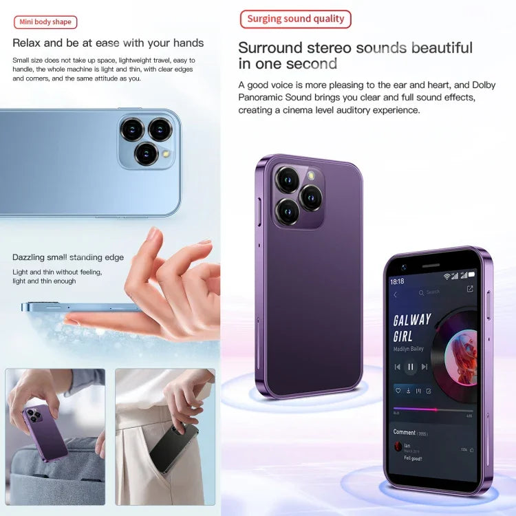 SOYES XS16，2GB+16GB，3.0 吋 Android 10.0 MTK6737 四核心，藍牙，WiFi，網路：4G，雙 SIM，支援 Google Play 商店，2GB+16GB