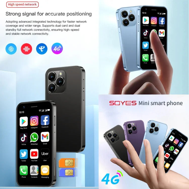 SOYES XS16，2GB+16GB，3.0 吋 Android 10.0 MTK6737 四核心，藍牙，WiFi，網路：4G，雙 SIM，支援 Google Play 商店，2GB+16GB