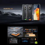Oukitel G1 耐用手機，6GB+256GB，指紋識別，6.52 吋 Android 14 T606 八核心，NFC，OTG，網路：4G
