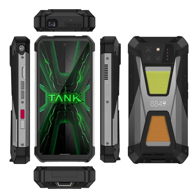 Unihertz 8849 Tank 3S 夜視投影堅固型手機，16GB+512GB，6.79 吋 Android 14 Dimensity 8200 八核心，網路：5G，Tank 3S 16GB+512GB