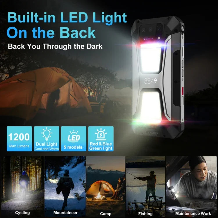 Unihertz 8849 Tank 2 Pro 夜視投影堅固型手機，12GB+256GB，6.79 吋 Android 14 MTK6789 八核心，網路：4G