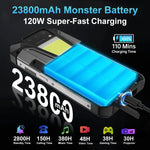 Unihertz 8849 Tank 2 Pro 夜視投影堅固型手機，12GB+256GB，6.79 吋 Android 14 MTK6789 八核心，網路：4G