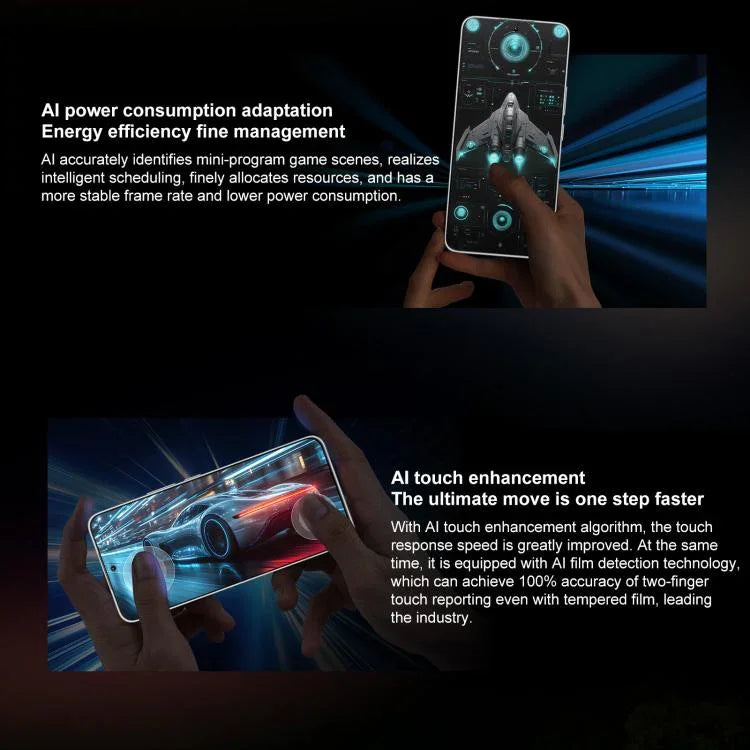 Honor X60 GT，12GB+256GB，螢幕指紋，6.7 吋 MagicOS 9.0 Android 15.0 Snapdragon 8+ Gen 1 八核心，網絡：5G，OTG，NFC，12GB+256GB