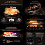 Blackview Oscal Pilot 3 5G 耐用手機，12GB+256GB，夜視相機，6.56 吋 Android 15 MediaTek Dimensity 6300 八核心，網路：5G，OTG，NFC