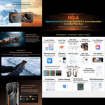 Blackview Oscal Pilot 3 5G 耐用手機，12GB+256GB，夜視相機，6.56 吋 Android 15 MediaTek Dimensity 6300 八核心，網路：5G，OTG，NFC