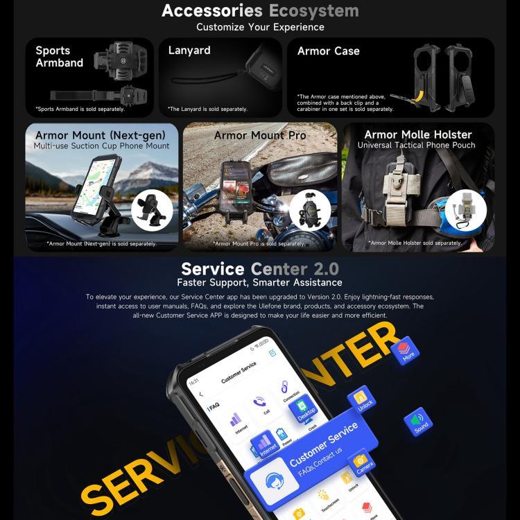 Ulefone Armor X16，6GB+128GB，夜視，IP68/IP69K 耐用手機，6.56 吋 Android 15 MediaTek Helio G91 八核心，網路：4G，NFC，OTG，Armor X16，6GB+128GB