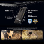 Ulefone Armor X16，6GB+128GB，夜視，IP68/IP69K 耐用手機，6.56 吋 Android 15 MediaTek Helio G91 八核心，網路：4G，NFC，OTG，Armor X16，6GB+128GB