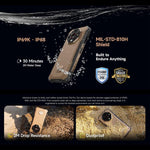 Ulefone Armor X16 Pro，5GB+256GB，夜視，IP68/IP69K 耐用手機，6.56 吋 Android 15 MediaTek Dimensity 6300 八核心，網路：5G，NFC，OTG，Armor X16 Pro，8GB+256GB