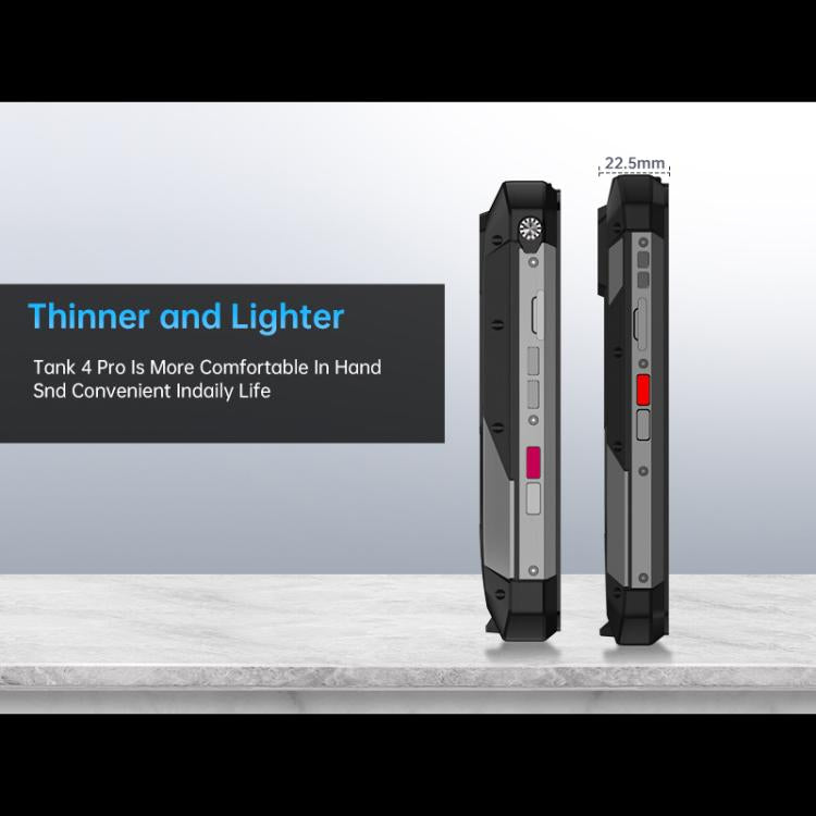 Unihertz Tank 4 Pro 投影機耐用手機，16GB+512GB，夜視，6.73 吋 Android 13 天璣 8300 八核心，網路：5G，NFC，16GB+512GB