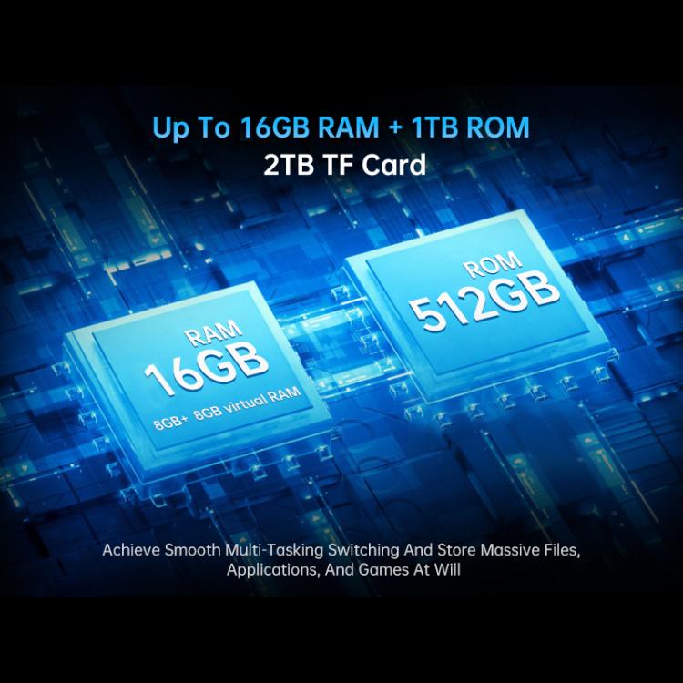Unihertz Tank 4 Pro 投影機耐用手機，16GB+512GB，夜視，6.73 吋 Android 13 天璣 8300 八核心，網路：5G，NFC，16GB+512GB