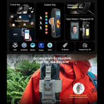 Ulefone Armor 33 耐用手機，12GB+512GB，6.95 吋 Android 15 MediaTek Helio G100 八核心，網路：4G，OTG，NFC，LED 燈，Armor 33