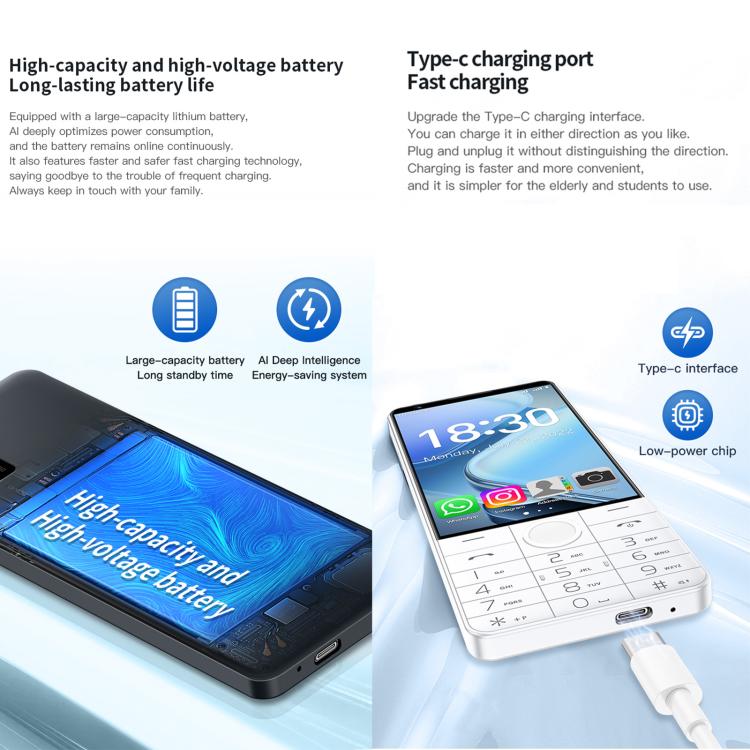 DOOV R70 按鍵手機，6GB+128GB，4 吋 Android 13 聯發科 MT6762 八核心，網路：4G，支援 Google 商店，有相機，有相機