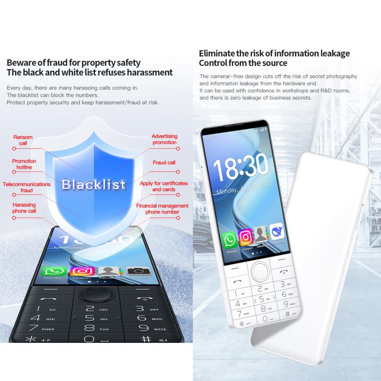 DOOV R70 按鍵手機，6GB+128GB，4 吋 Android 13 聯發科 MT6762 八核心，網路：4G，支援 Google 商店，有相機，有相機