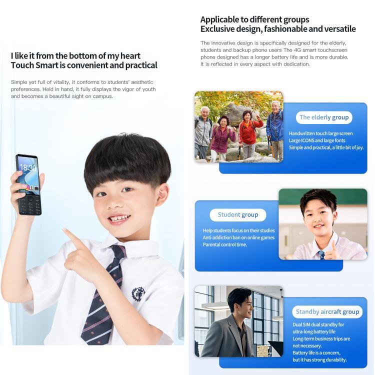 DOOV R70 按鍵手機，6GB+128GB，4 吋 Android 13 聯發科 MT6762 八核心，網路：4G，支援 Google 商店，無相機，無相機