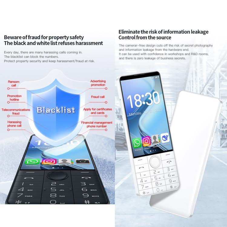 DOOV R70 按鍵手機，6GB+128GB，4 吋 Android 13 聯發科 MT6762 八核心，網路：4G，支援 Google 商店，無相機，無相機