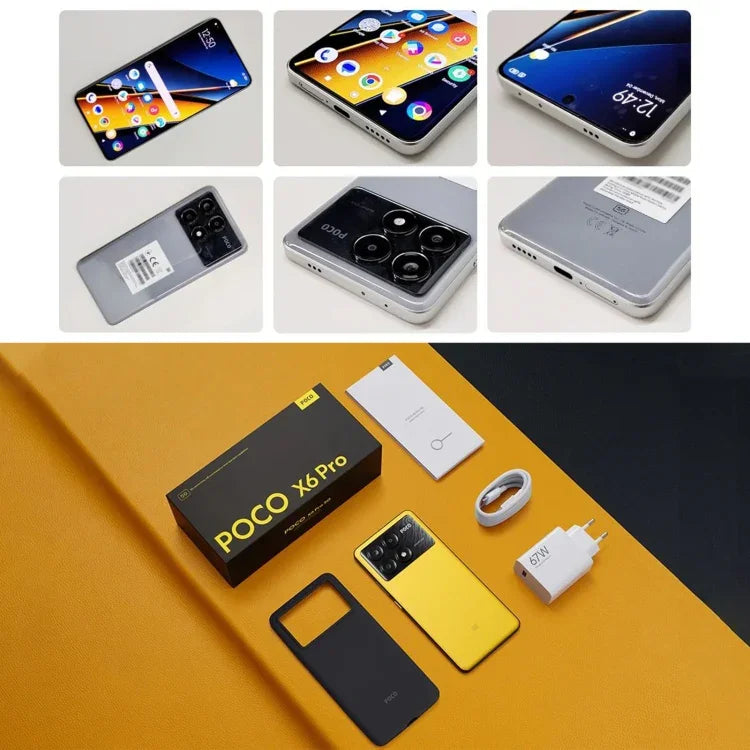 小米 POCO X6 Pro 全球版，12GB+512GB，螢幕指紋，6.67 吋 小米 HyperOS MediaTek Dimensity 8300-Ultra 八核心 3.35GHz，NFC，網路：5G