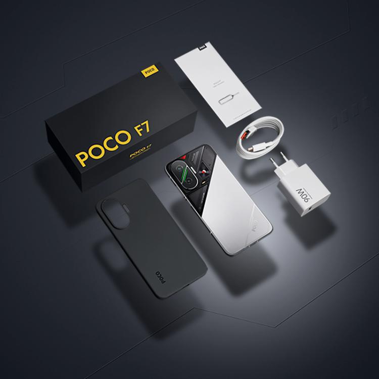 小米 POCO F7 全球版，12GB+256GB，螢幕指紋，6.83 吋 小米 HyperOS 2 Snapdragon 8s Gen 4 八核心，NFC，網路：5G，12GB+256GB