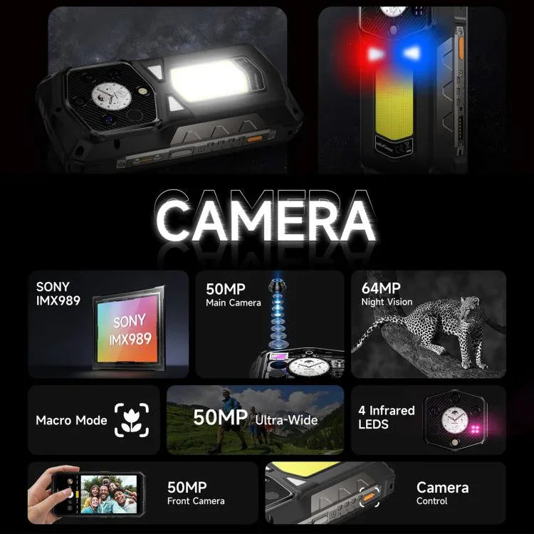 Ulefone Armor 29 Pro 熱感版本堅固型手機，16GB+512GB，夜視，6.67 吋 + 1.04 吋 Android 15 MediaTek Dimensity 7400 八核心，網路：5G，OTG，NFC，Armor 29 Pro 熱感版本