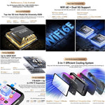 Blackview XPLORE 2 投影機，夜視，16GB+1TB，6.73 吋 Android 15 Dimensity 8300 MT6897 八核心，網絡：5G，OTG，NFC，XPLORE 2 投影機，16GB+1TB