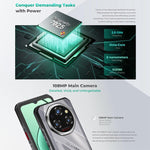Oukitel WP62 耐用手機，16GB+512GB，108MP 相機，指紋辨識，6.6 吋 Android 15 MediaTek Dimensity 7025 八核心，NFC，OTG，網絡：5G，16GB+512GB
