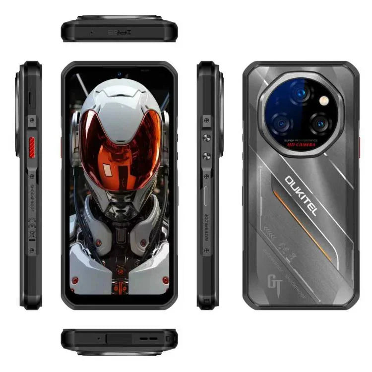 Oukitel WP62 耐用手機，12GB+512GB，108MP 相機，指紋辨識，6.6 吋 Android 15 MediaTek Dimensity 7025 八核心，NFC，OTG，網絡：5G，12GB+512GB