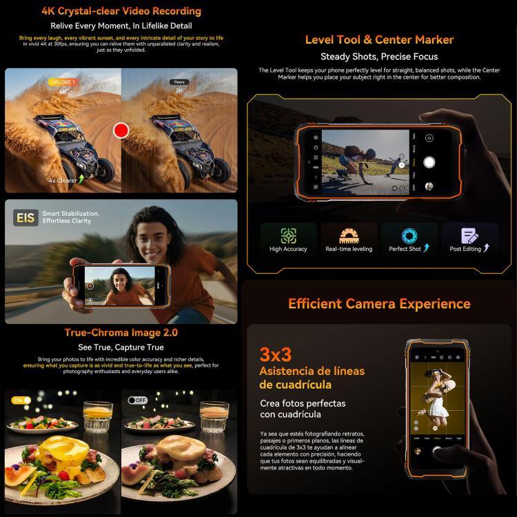 Blackview XPLORE 1，12GB+256GB，6.78 吋 Android 15 天璣 7050 MT8791V/HZA 八核心，網絡：5G，OTG，NFC，XPLORE 1 12GB+256GB