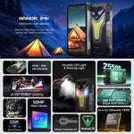 Ulefone Armor 34+，16GB+512GB，夜視，IP68/IP69K 堅固型手機，6.95 吋 Android 15 聯發科天璣 7400X 八核心，網絡：5G，NFC，OTG，Armor 34+
