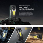 Ulefone Armor 34+，16GB+512GB，夜視，IP68/IP69K 堅固型手機，6.95 吋 Android 15 聯發科天璣 7400X 八核心，網絡：5G，NFC，OTG，Armor 34+