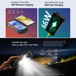 Ulefone Armor 34 Pro+ 投影機，16GB+512GB，夜視，IP68/IP69K 堅固型手機，6.95 吋 Android 15 聯發科天璣 7400X 八核心，網絡：5G，NFC，OTG，Armor 34 Pro+