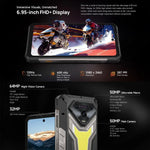 Ulefone Armor 34 Pro+ 投影機，16GB+512GB，夜視，IP68/IP69K 堅固型手機，6.95 吋 Android 15 聯發科天璣 7400X 八核心，網絡：5G，NFC，OTG，Armor 34 Pro+