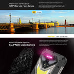 Ulefone Armor 34 Pro+ 投影機，16GB+512GB，夜視，IP68/IP69K 堅固型手機，6.95 吋 Android 15 聯發科天璣 7400X 八核心，網絡：5G，NFC，OTG，Armor 34 Pro+