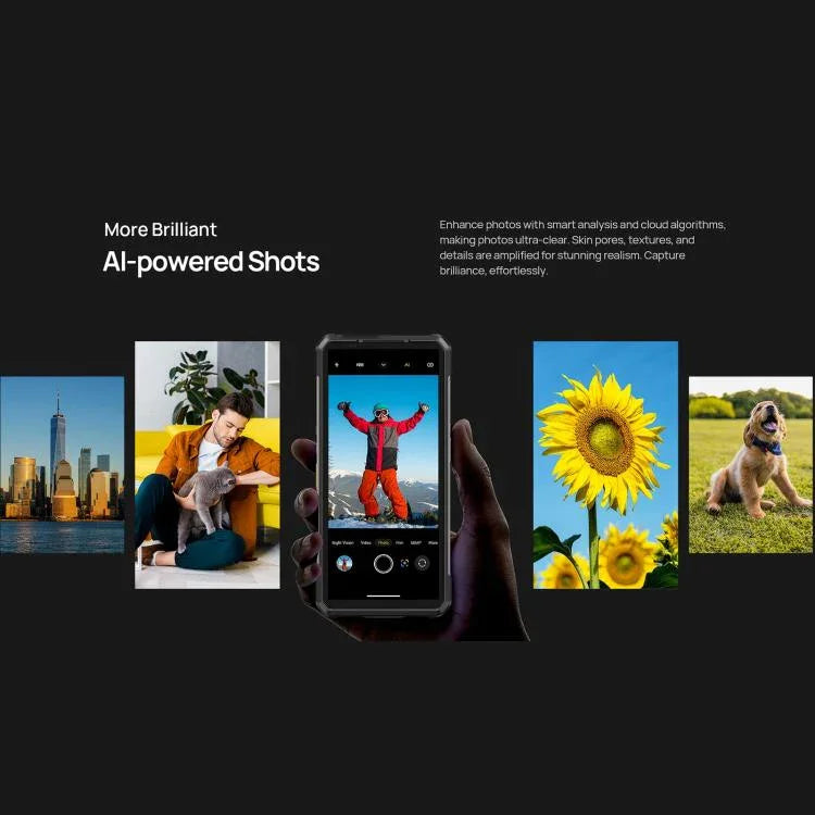 Ulefone Armor 34 Pro+ 投影機，16GB+512GB，夜視，IP68/IP69K 堅固型手機，6.95 吋 Android 15 聯發科天璣 7400X 八核心，網絡：5G，NFC，OTG，Armor 34 Pro+
