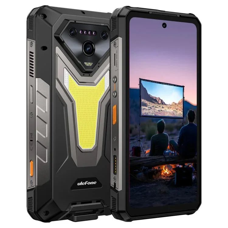 Ulefone Armor 34 Pro+ 投影機，16GB+512GB，夜視，IP68/IP69K 堅固型手機，6.95 吋 Android 15 聯發科天璣 7400X 八核心，網絡：5G，NFC，OTG，Armor 34 Pro+