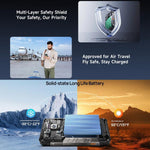 Ulefone Armor 34 Pro+ 投影機，16GB+512GB，夜視，IP68/IP69K 堅固型手機，6.95 吋 Android 15 聯發科天璣 7400X 八核心，網絡：5G，NFC，OTG，Armor 34 Pro+