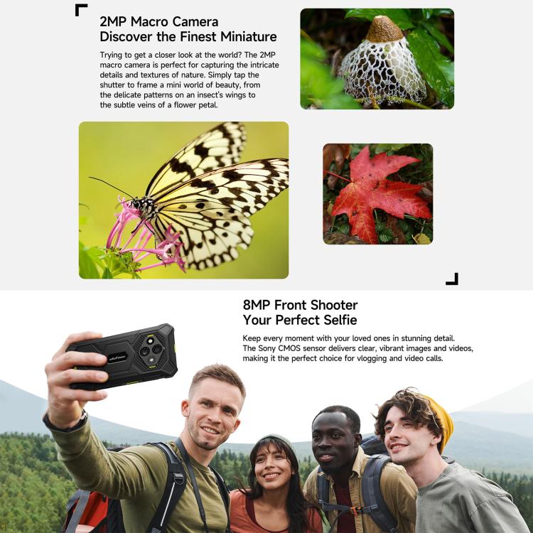 Ulefone RugKing 3 Pro，8GB+128GB，IP68/IP69K 耐用手機，6.56 吋 Android 15 Unisoc T7250 八核心，網路：4G，NFC，OTG，RugKing 3 Pro，RugKing 3 Pro，8GB+128GB