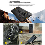 Ulefone RugKing 3 Pro，8GB+128GB，IP68/IP69K 耐用手機，6.56 吋 Android 15 Unisoc T7250 八核心，網路：4G，NFC，OTG，RugKing 3 Pro，RugKing 3 Pro，8GB+128GB