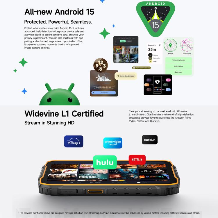 Ulefone RugKing 4 Pro，8GB+256GB，IP68/IP69K 耐用手機，6.56 吋 Android 15 Unisoc T7250 八核心，網路：4G，NFC，OTG，RugKing 4 Pro，RugKing 4 Pro，8GB+256GB