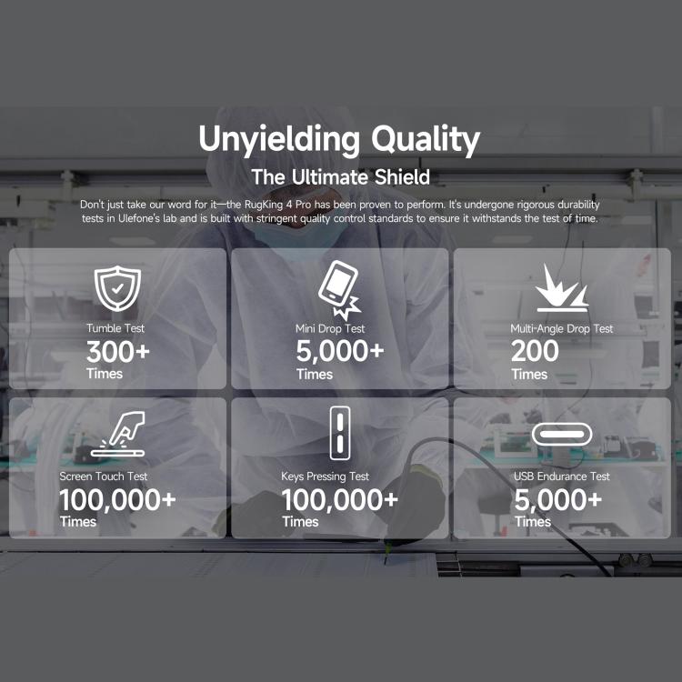 Ulefone RugKing 4 Pro，8GB+256GB，IP68/IP69K 耐用手機，6.56 吋 Android 15 Unisoc T7250 八核心，網路：4G，NFC，OTG，RugKing 4 Pro，RugKing 4 Pro，8GB+256GB