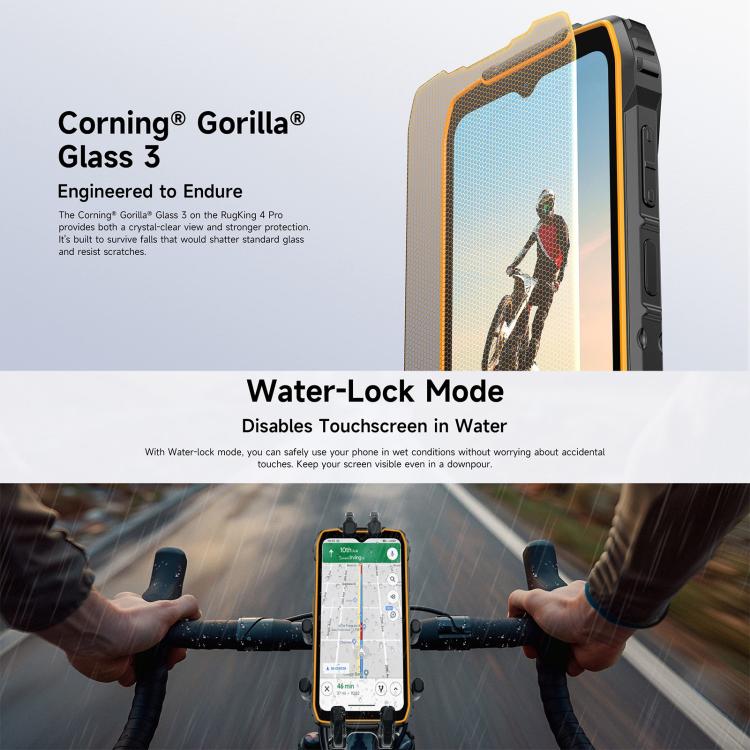Ulefone RugKing 4 Pro，8GB+256GB，IP68/IP69K 耐用手機，6.56 吋 Android 15 Unisoc T7250 八核心，網路：4G，NFC，OTG，RugKing 4 Pro，RugKing 4 Pro，8GB+256GB