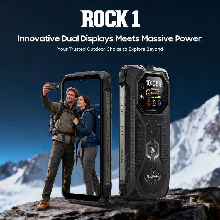 Blackview ROCK 1 耐用手機，8GB+256GB，6.56 吋 Android 16 MT6769V/CB Helio G81 八核心，網路：4G，OTG，NFC，ROCK 1 8GB+256GB
