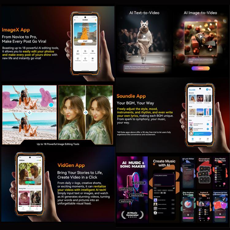 Blackview XPLORE 1 對講機耐用手機，12GB+256GB，6.78 吋 Android 15 Dimensity 7050 MT8791V/HZA 八核心，網路：5G，OTG，NFC，XPLORE 1 對講機 12GB+256GB