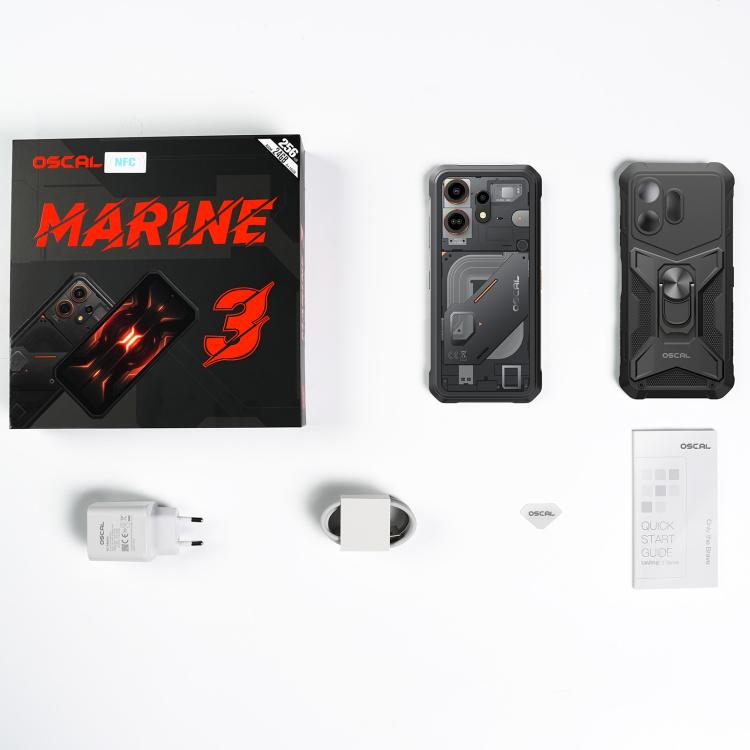 Blackview Oscal Marine 3，8GB+128GB，6.56 吋 Android 15 Unisoc UMS9230E T615 八核心，網路：4G，OTG，NFC，8GB+128GB