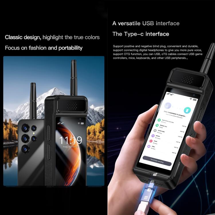 SOYES W88 Pro，4GB+64GB，4600mAh 電池，4.0 吋 Android 12 MTK6739CW 四核心，網路：4G，OTG，雙 SIM，W88 Pro，4GB+64GB