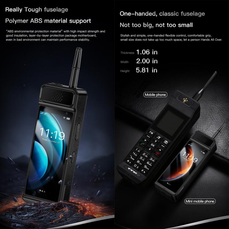 SOYES W88 Pro，4GB+64GB，4600mAh 電池，4.0 吋 Android 12 MTK6739CW 四核心，網路：4G，OTG，雙 SIM，W88 Pro，4GB+64GB
