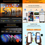 Blackview Oscal TANK 1，12GB+256GB，6.78 吋 Android 15 DokeOS 4.2 聯發科 Dimensity 7050 八核心，網路：5G，OTG，NFC，12GB+256GB